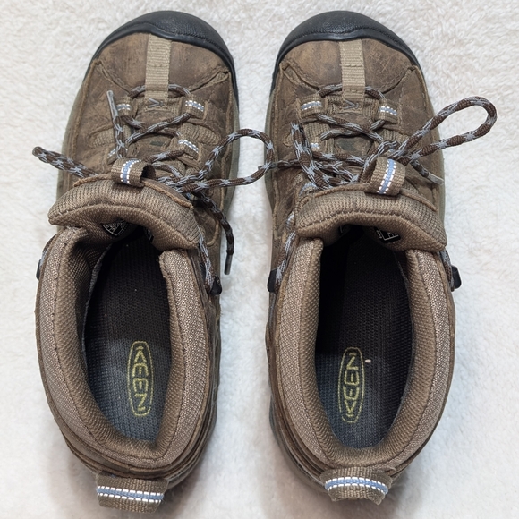 Keen Targhee II Women's 7 Waterproof Mid Lace-up Leather Rugged Hiking Boots - Picture 6 of 13